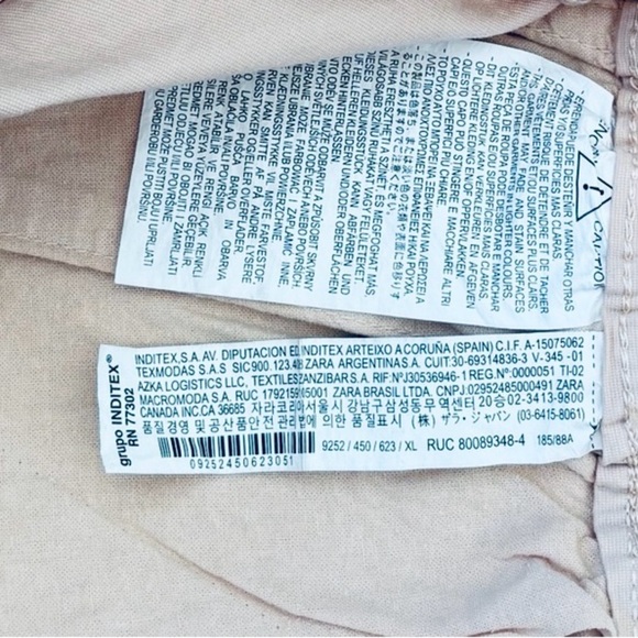 ZARA, High-Waisted Light Pink Shorts, XL - Picture 7 of 9